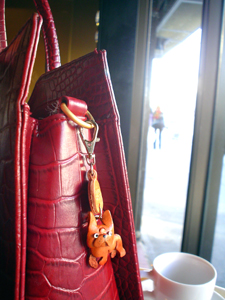 vanca本革製犬キーホルダー ドコデモワンちゃん レザードッグ handmade leather dog keychain